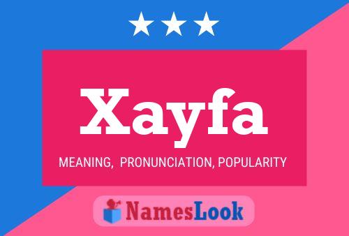 Xayfa Name Poster