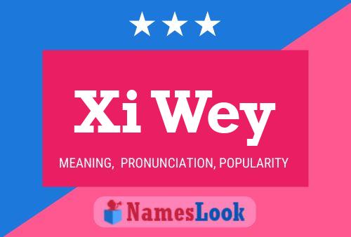 Xi Wey Name Poster