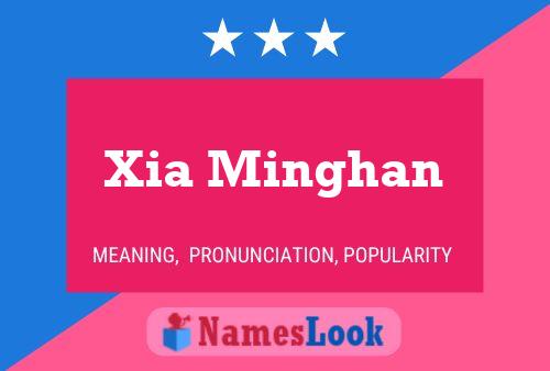 Xia Minghan Name Poster