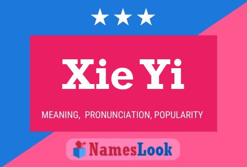 Xie Yi Name Poster