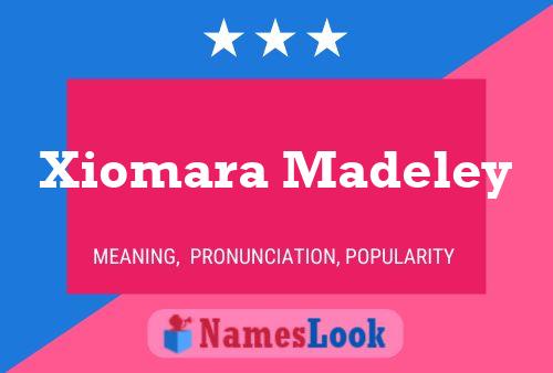 Xiomara Madeley Name Poster