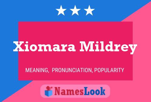 Xiomara Mildrey Name Poster