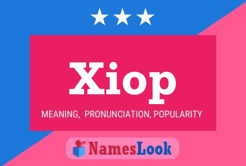 Xiop Name Poster