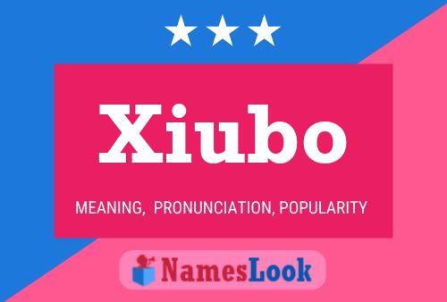 Xiubo Name Poster