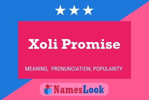 Xoli Promise Name Poster