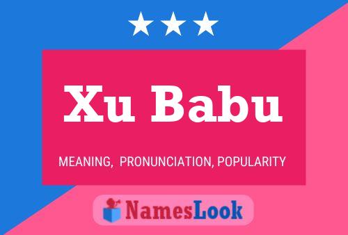 Xu Babu Name Poster