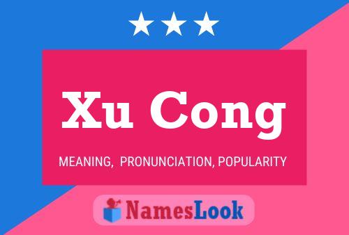 Xu Cong Name Poster