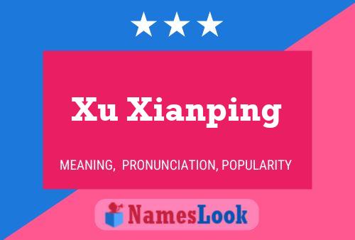 Xu Xianping Name Poster