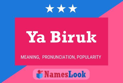 Ya Biruk Name Poster