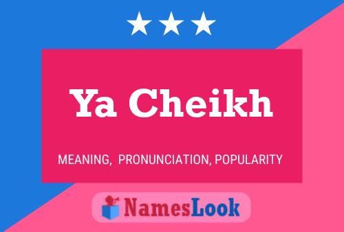 Ya Cheikh Name Poster