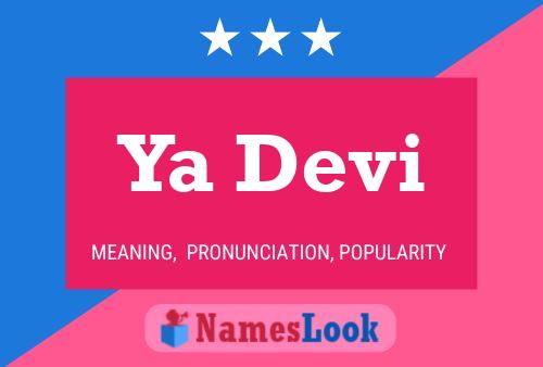 Ya Devi Name Poster