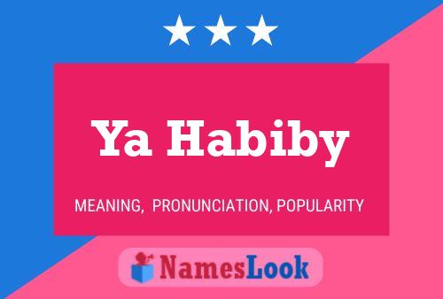 Ya Habiby Name Poster