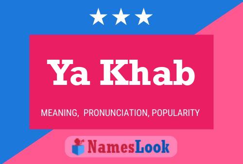 Ya Khab Name Poster