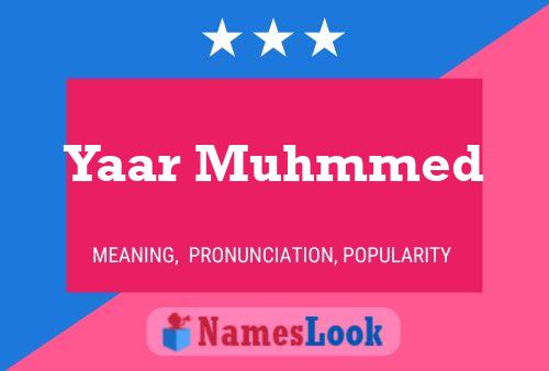 Yaar Muhmmed Name Poster