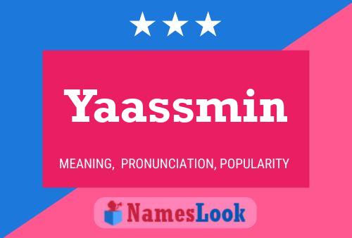 Yaassmin Name Poster