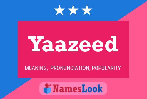 Yaazeed Name Poster