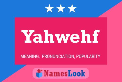 Yahwehf Name Poster