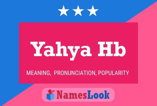 Yahya Hb Name Poster