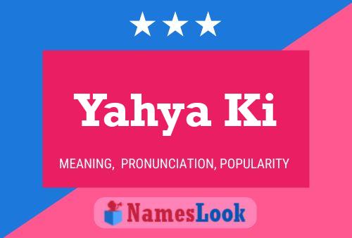 Yahya Ki Name Poster