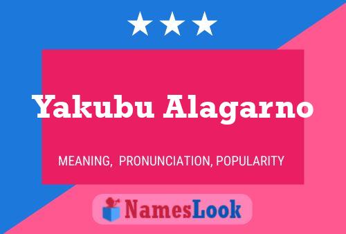 Yakubu Alagarno Name Poster