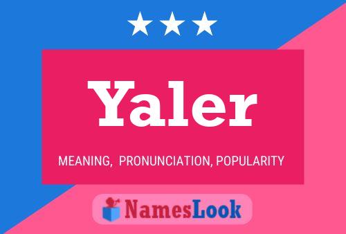 Yaler Name Poster