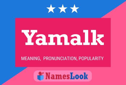 Yamalk Name Poster