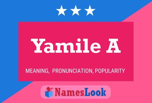 Yamile A Name Poster