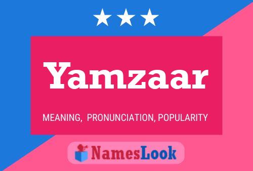 Yamzaar Name Poster