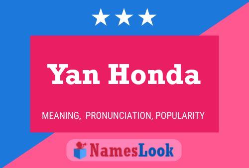 Yan Honda Name Poster