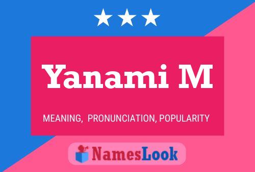 Yanami M Name Poster