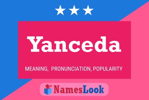 Yanceda Name Poster