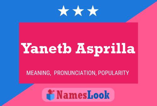 Yanetb Asprilla Name Poster