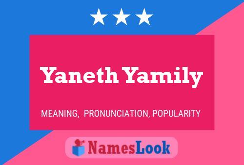 Yaneth Yamily Name Poster