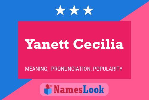 Yanett Cecilia Name Poster