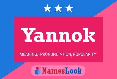 Yannok Name Poster