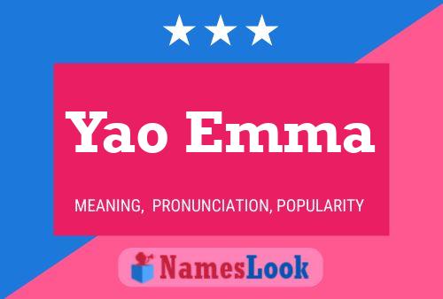 Yao Emma Name Poster