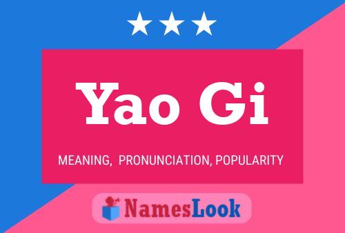 Yao Gi Name Poster