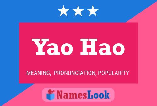 Yao Hao Name Poster