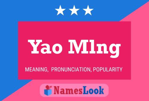 Yao Mlng Name Poster