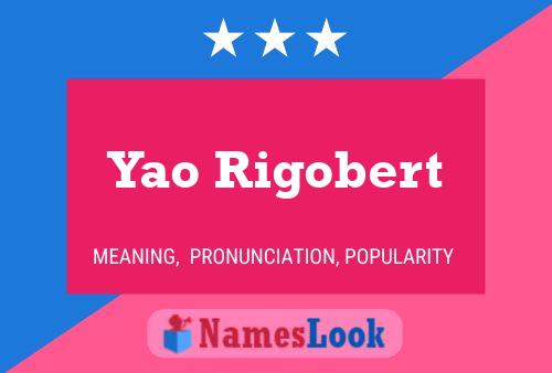 Yao Rigobert Name Poster