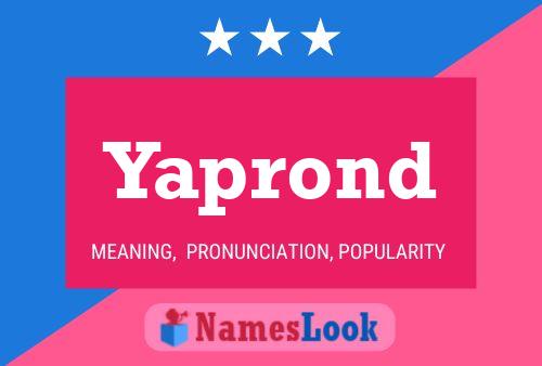 Yaprond Name Poster