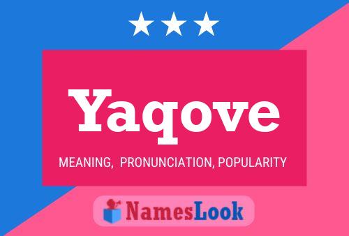 Yaqove Name Poster