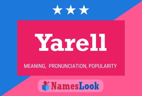 Yarell Name Poster