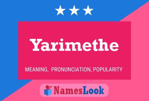 Yarimethe Name Poster