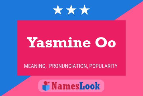 Yasmine Oo Name Poster