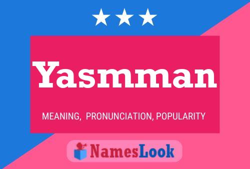 Yasmman Name Poster