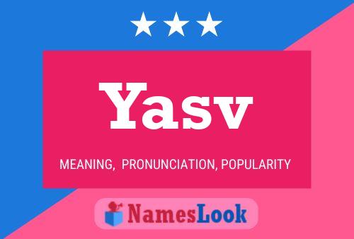 Yasv Name Poster