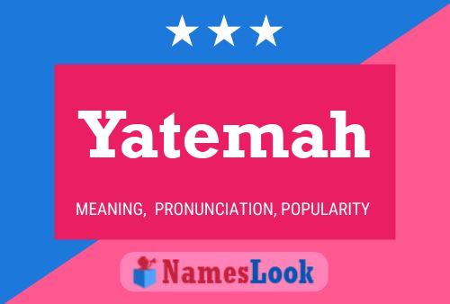 Yatemah Name Poster