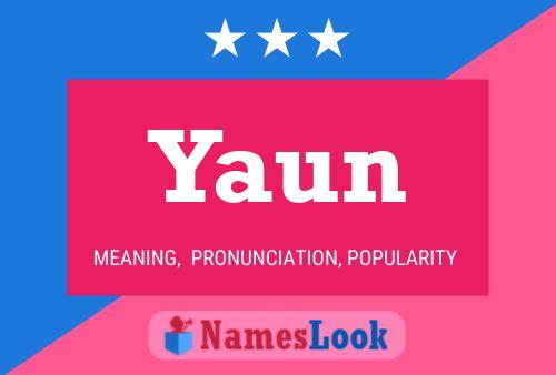 Yaun Name Poster