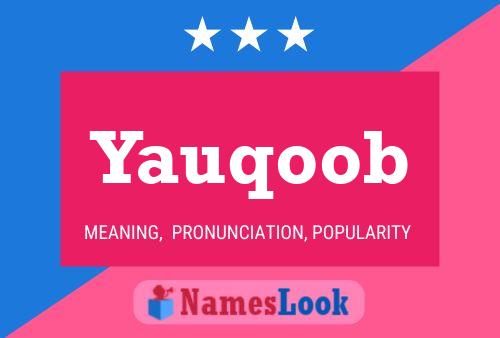 Yauqoob Name Poster